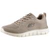 Sneaker SKECHERS "TRACK", Herren, Gr. 47,5, grau (taupe), Textil, meliert, sportlich, Schuhe, Freizeitschuh, Halbschuh, Schnürschuh mit gepolsterter Innensohle