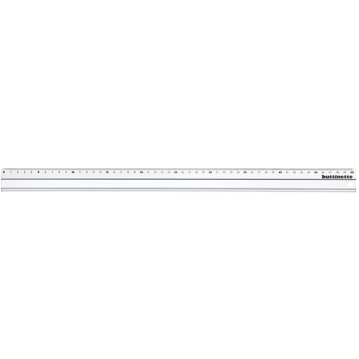 buttinette Règle de découpe en aluminium