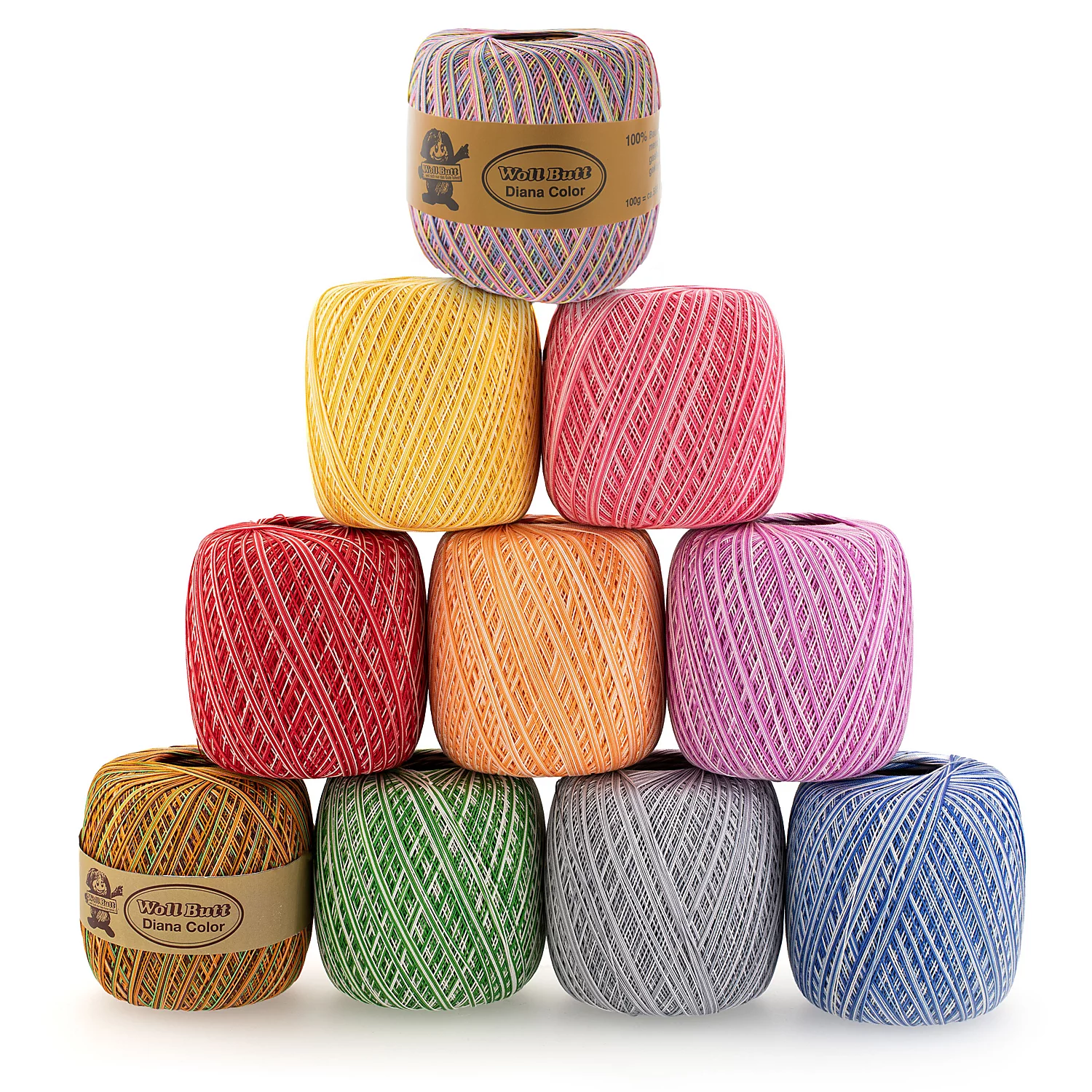 Fil coton Woll Butt Diana multicolore