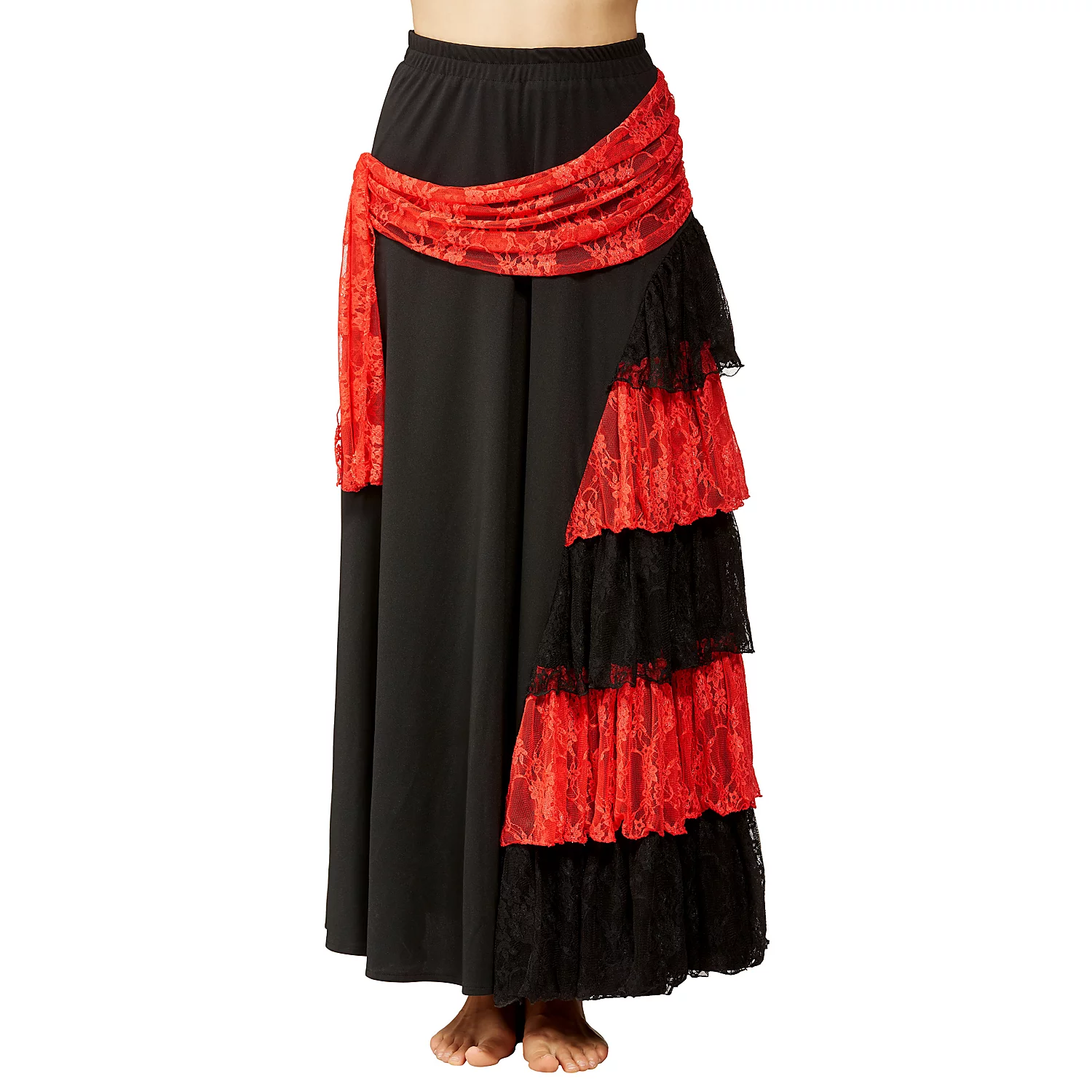 buttinette Flamenco-Rock, schwarz/rot Image