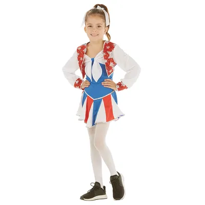 Cheerleaderkostüm Little Silverstar für Mädchen Image