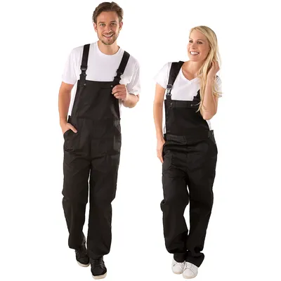 Latzhose unisex, schwarz Image