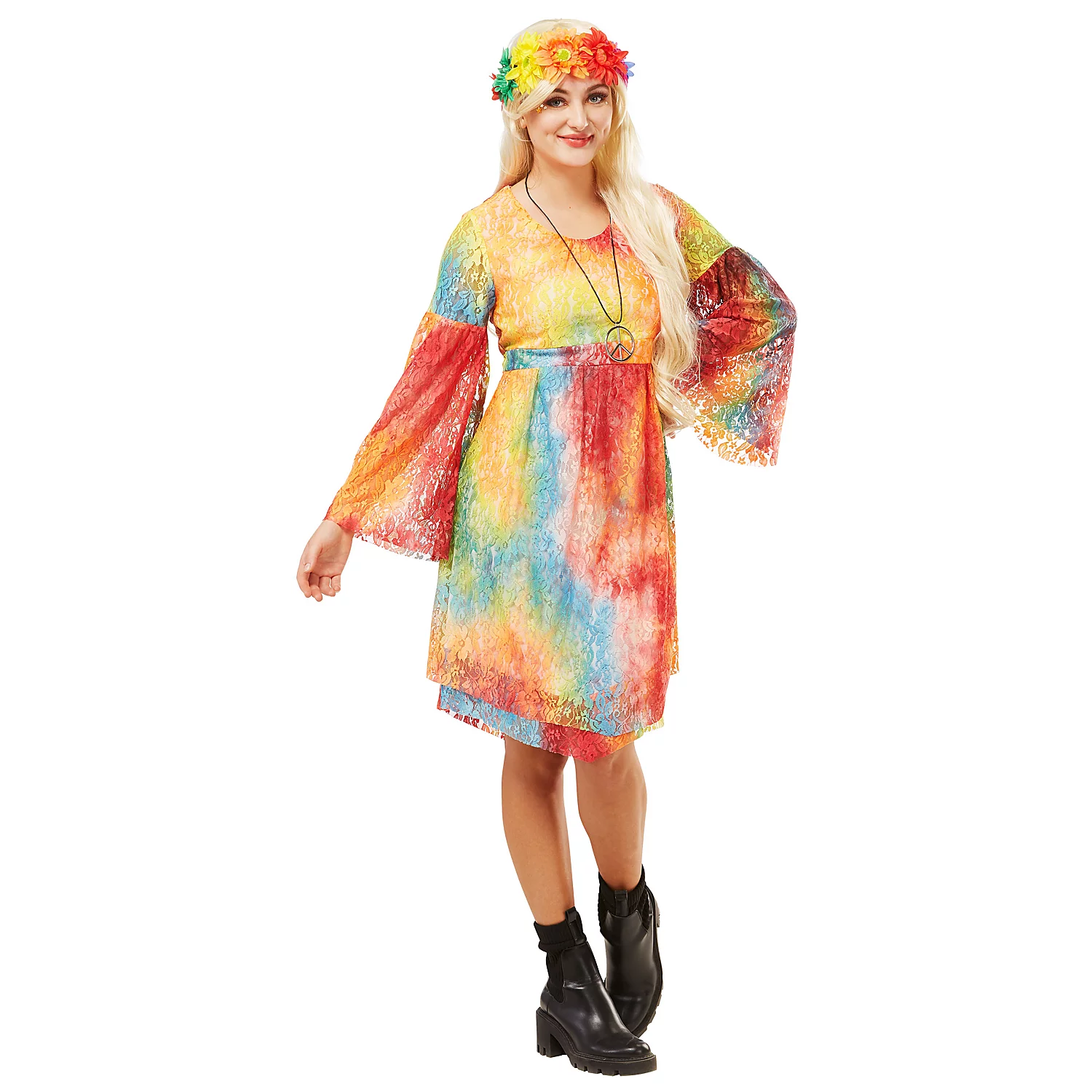 buttinette Spitzenkleid Hippie für Damen Image