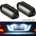 12V-24V 6 LED luce targa auto per SUV camion rimorchio Van lampadine laterali bianche luci targa universali