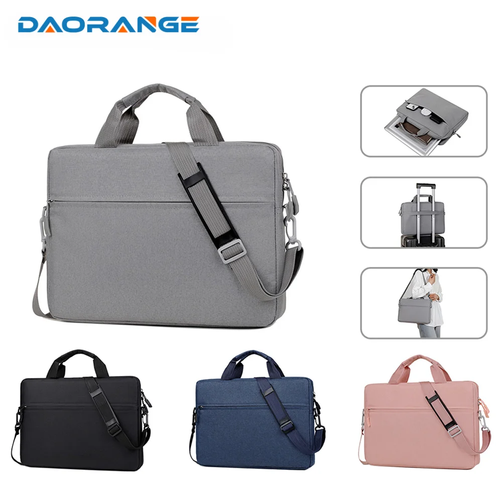 Sacoche à manches pour ordinateur portable Macbook Air Pro, sac à main de voyage et de transport pour PC, étui pour ordinateur portable, tablette, étanche, portable, 14/15"