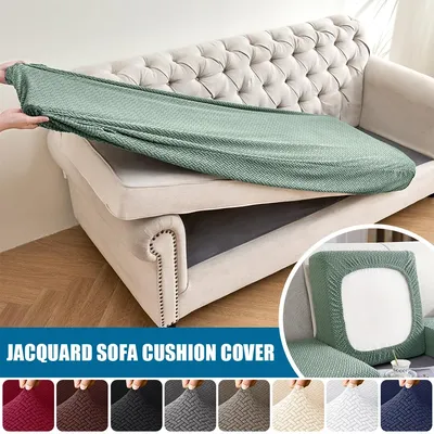 Jacquard Luxury Sofa Covers Elastic Sectional Sofa Seat Case Solid Colors Couch Covers for Sofas Living Room Chaise Lounge Pets