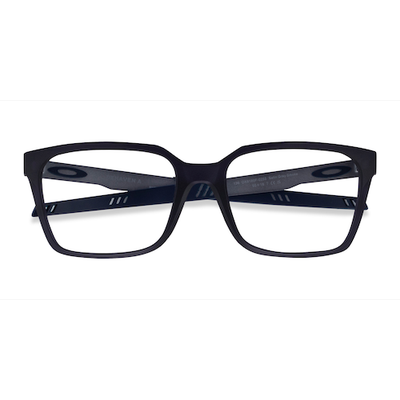 Unisex s square Gray Plastic Prescription eyeglasses - Eyebuydirect s Oakley Dehaven A