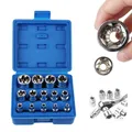 Avec un étui E4-E24 jeu de douilles étoile 14 pièces outils de réparation automobile tête de clé jeu de douilles Torx externe femelle E Torx jeu de douilles