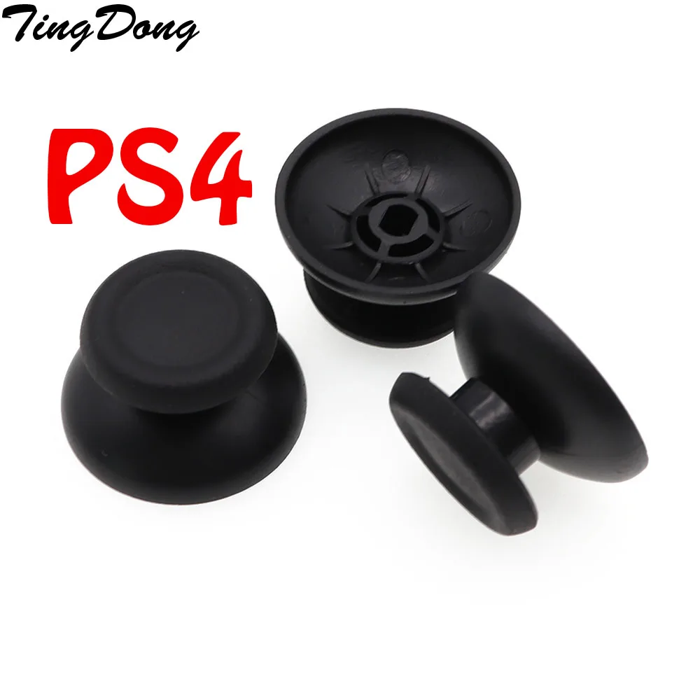 2 Stück Kunststoff schwarz analog Daumens tiel Daumens tift ersetzen für ps4 Pro Controller hochwertige Daumens tiel kappe Image