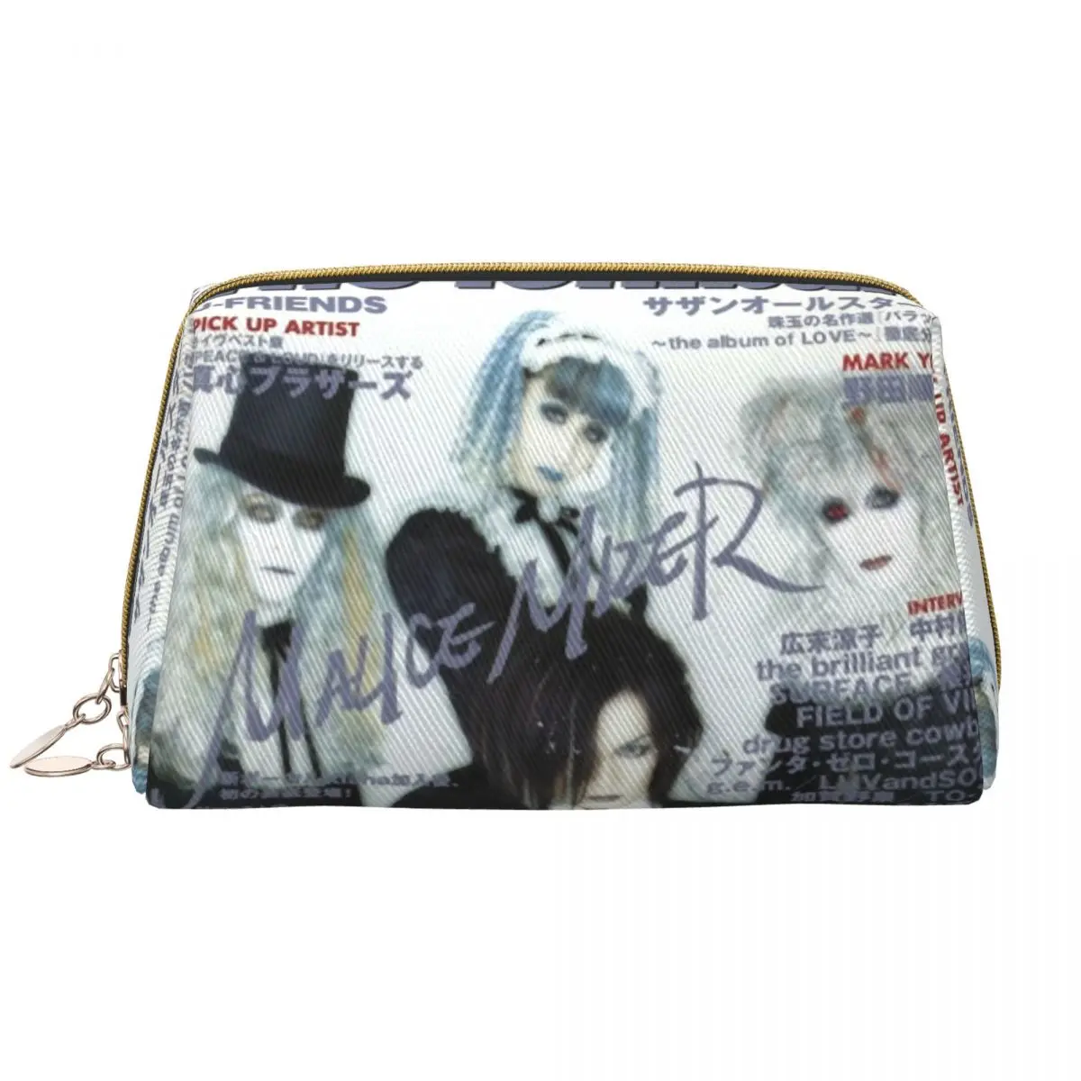 Bosheit Mizer Visual Kei Japanische Rockband Gothic Travel Kosmetik tasche Toiletten artikel Make-up Veranstalter Damen Beauty Storage Dopp Kit Image