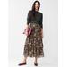 J.McLaughlin Women's Giulia Skirt in Verdant Garden Olive, Size 4