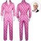Cowboy Movie Outfits Doll Hot Pink Jumpsuit Costume for Men Boys Kids Adults West Style Y2K Retro Vintage Vacation Daily Wear Halloween Carnival With Wig