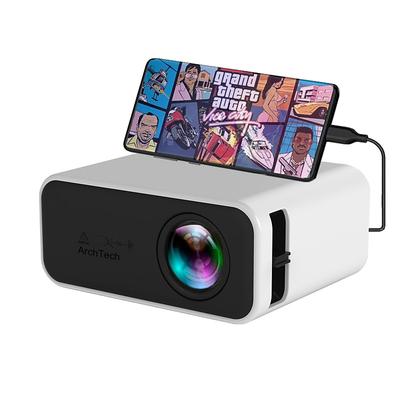 ArchTech YT500 LED Mini Projector 320x240 Pixels Supports 1080P USB Audio Portable Home Media Vid Home Theater Video Beamer VS YG300