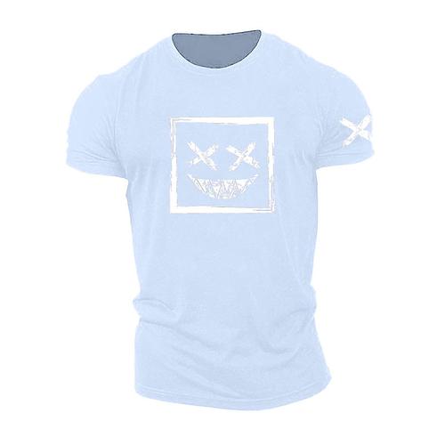 Men's Graphic Grimace T Shirt Casual Style 100% Cotton Short Sleeve Graphic Shirt Wine Black / Gray Black Comfortable Tee Outdoor Street Fashion Designer Clothing