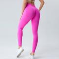 Per donna Pantaloni da yoga Leggings da yoga Fascia Elastica Vita Alta Pilates Allenamento in Palestra Allenamento Collant Tinta unica Nero Blu Viola Gli sport Abbigliamento sportivo Elasticizzato