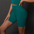 Per donna Shorts da Palestra Shorts da yoga Shorts da allenamento Fascia Elastica Vita Alta Yoga Allenamento in Palestra Pilates Pantaloncini Grigio scuro Nero Borgogna Gli sport Abbigliamento