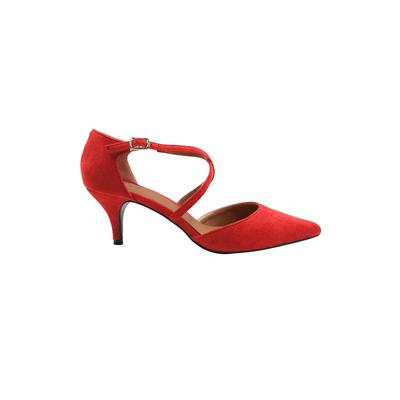 Where's That From - Damen Schuhe "Kennedi", Wildleder (Rot)