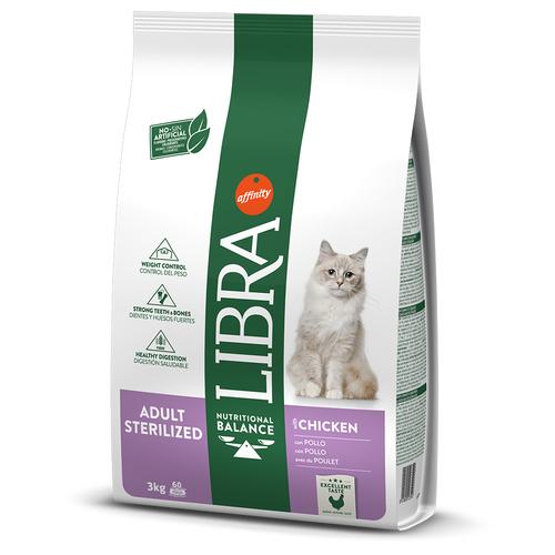 3kg Libra Cat Sterilized Katzenfutter trocken