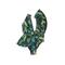 Mar-Q One Piece Swimsuit: Green Paisley Swimwear - Women