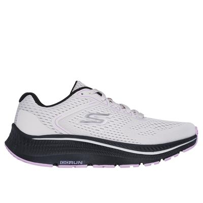 Skechers Women's GO RUN Consistent 2.0 - Mile Marker Sneaker | Size 6.0 | Light Gray/Black | Textile/Synthetic | Machine Washable