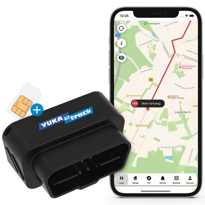 GPS-Tracker "OBD (2G)", schwarz, B:3cm H:3cm T:5cm, GPS-Geräte, europaweite Datenflat für 12 Monate