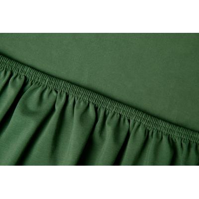 Spannbettlaken KAYORI "Saiko", grün (dunkelgrun), B:200cm L:220cm, Jersey-Elasthan, Obermaterial: 97% Baumwolle, 3% Elasthan (LYCRA), Laken, Bio-Baumwolle Image