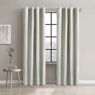 Wide Width Alpine Blackout Grommet Curtain Panel by Thermaplus in White (Size 52