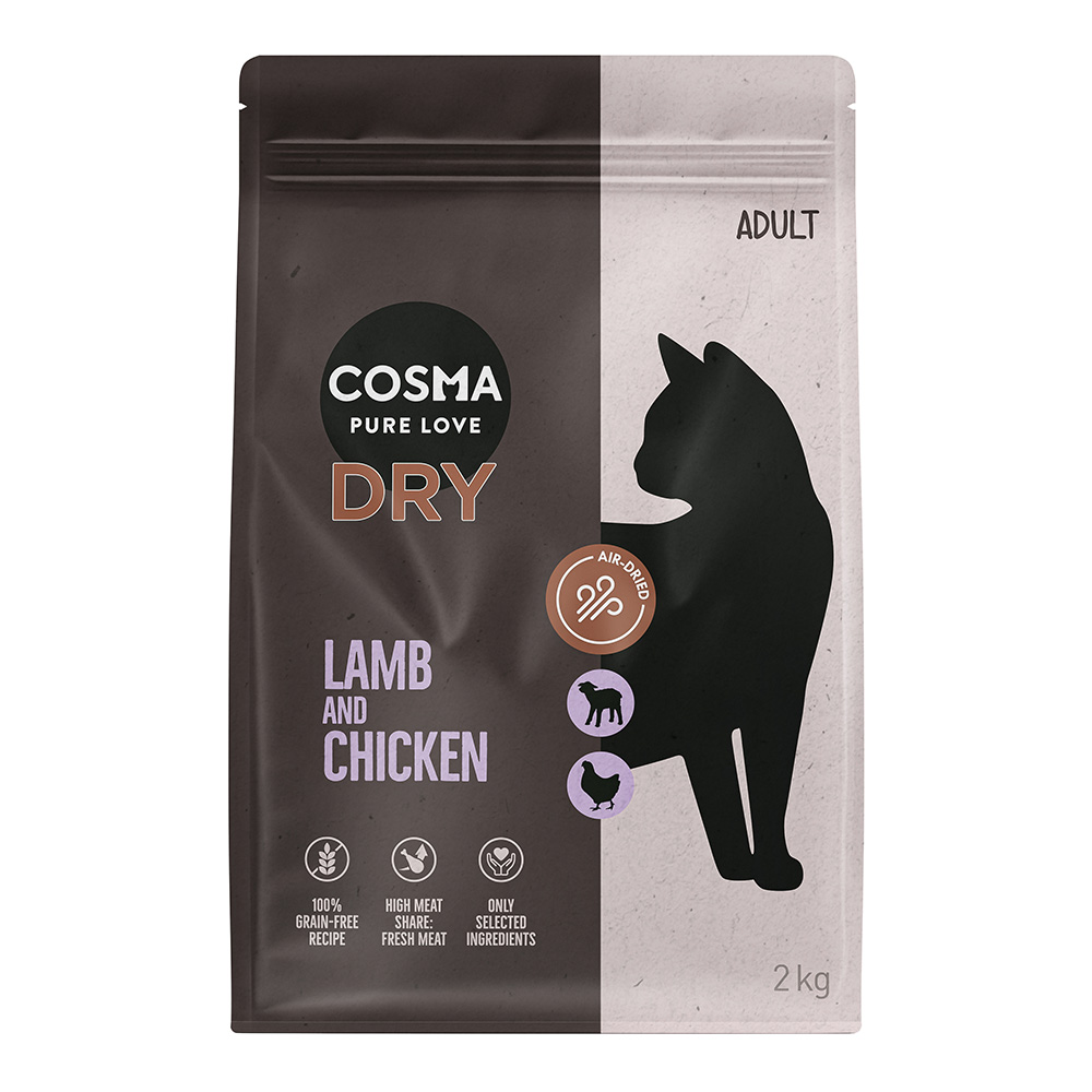 Cosma Air-Dried Agnello & Pollo Crocchette per gatto - 2 kg