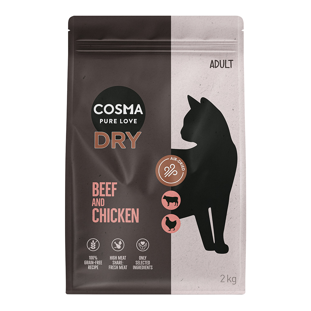 Cosma Air-Dried Manzo & Pollo Crocchette per gatto - 2 kg