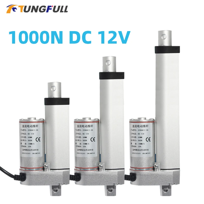 Mirco elektrischer Linear antrieb 100n/200n/300n/500n/700n/900n/1000n Motors teuerung DC 12V Mini elektrischer Schubstangen putter Image