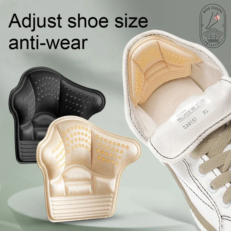 1 Paar Fersen aufkleber Fersen schutz Turnschuhe schrumpfende Einlegesohlen Anti-Verschleiß-Füße Schuh polster Größe anpassen Fersen kissen einsätze
