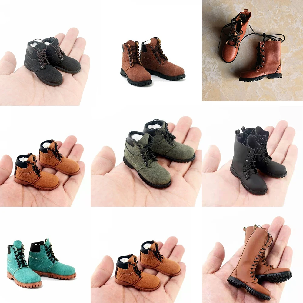 Super Fans 1/6 Maßstab Herren solide Wanderschuhe High Top Schuhe Trend Wind Stiefel für 12 ''austauschbare Füße Action figur