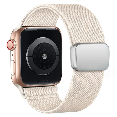 Magnets ch laufe für Apple Uhren armband 40mm 44mm 45mm 49mm 41mm 38mm Scrunchie Nylon Armband iwatch Serie Ultra 2 9 3 7 8 se Armband Image