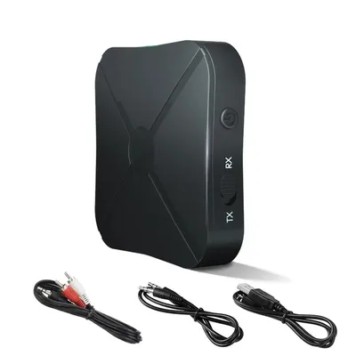 Bluetooth 4.2 Empfänger Sender 2 IN 1 Wireless Audio Adapter mit 3,5 MM AUX Jack RCA Stereo Für Home Image