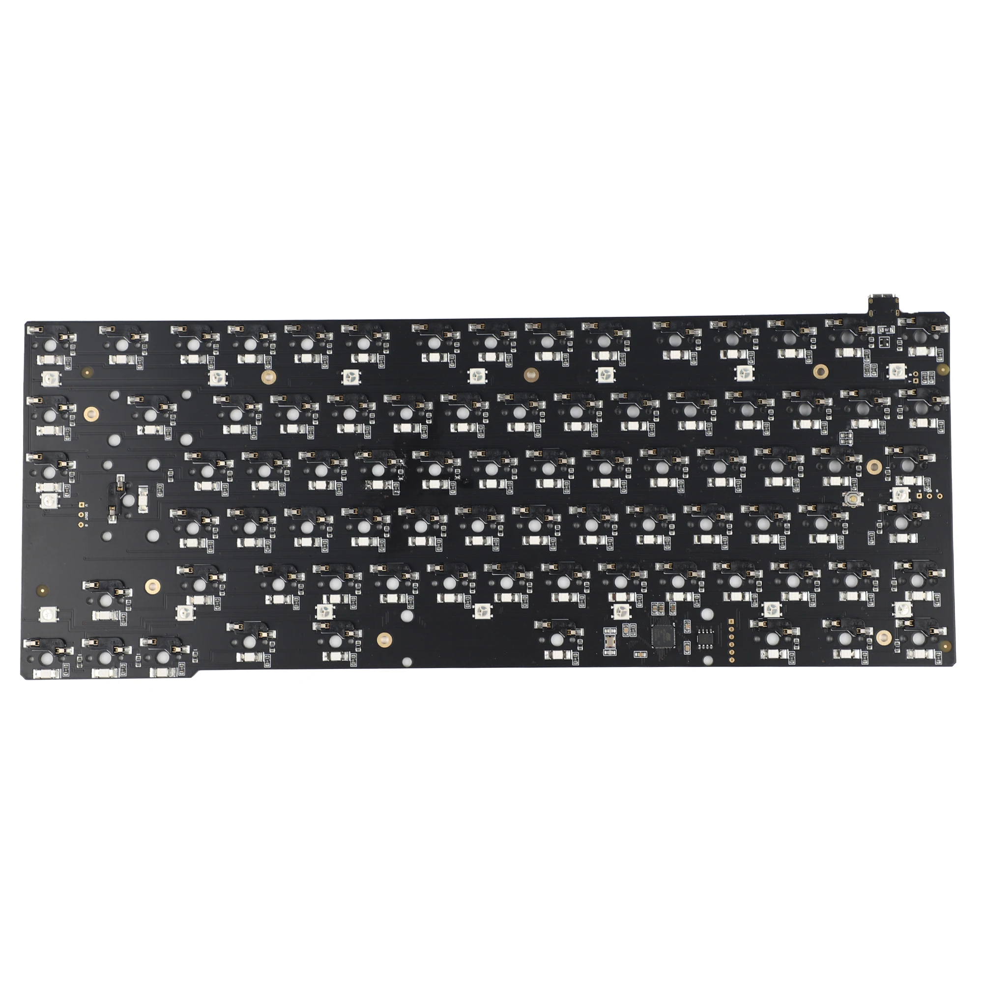 ID80 80 V2 ISO ANSI QMK austauschbare Hot-Swap-fähige Typ-C-Leiterplatte VIA-Unterstützung ID80 V2 ISO-Gehäuse Image