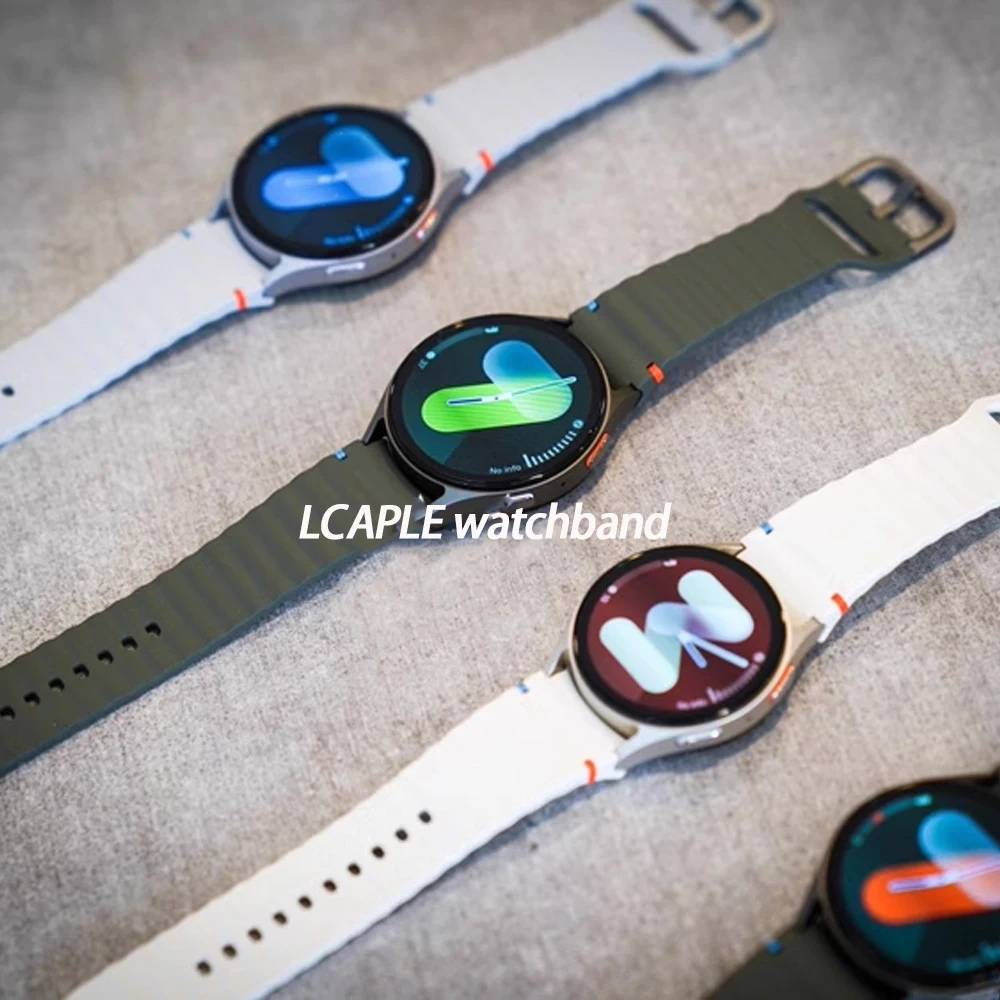 Original band für Samsung Galaxy Uhr 7 44mm 40mm fe/5 pro/6/4 klassisches Silikon Sport gürtel Armband Correa Galaxy Uhr 7 Armband Image