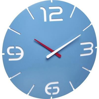60.3536.14 Funk Wanduhr 35 cm x 3.5 cm Himmelblau - Tfa Dostmann Image