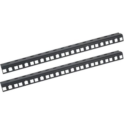 66808-02 Rackschiene für Serverschrank, 8U, 10 Zoll, Schwarz - HMF Image