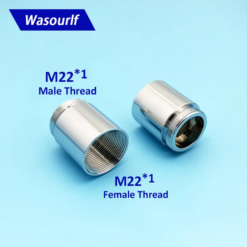WASOURLF Adattatore M22 Filettatura Maschio Trasferimento M22 * 1 Femmina Filettatura Fine Tubo Tubo Flessibile Connettore Interno Bagno In Ottone Accessori Da Cucina