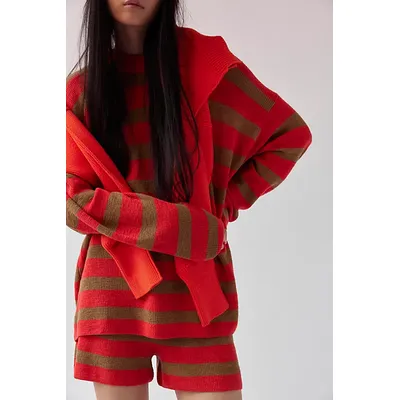 Malibu Surf Sweater Co-Ord by free-est at Free People in Poinciana Combo, Size: Medium