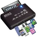 Per USB esterno Mini SDHC M2 MMC XD CF leggi scrivi lettore di schede di memoria Flash 21 tipi di carte DropShipping all'ingrosso con cavo