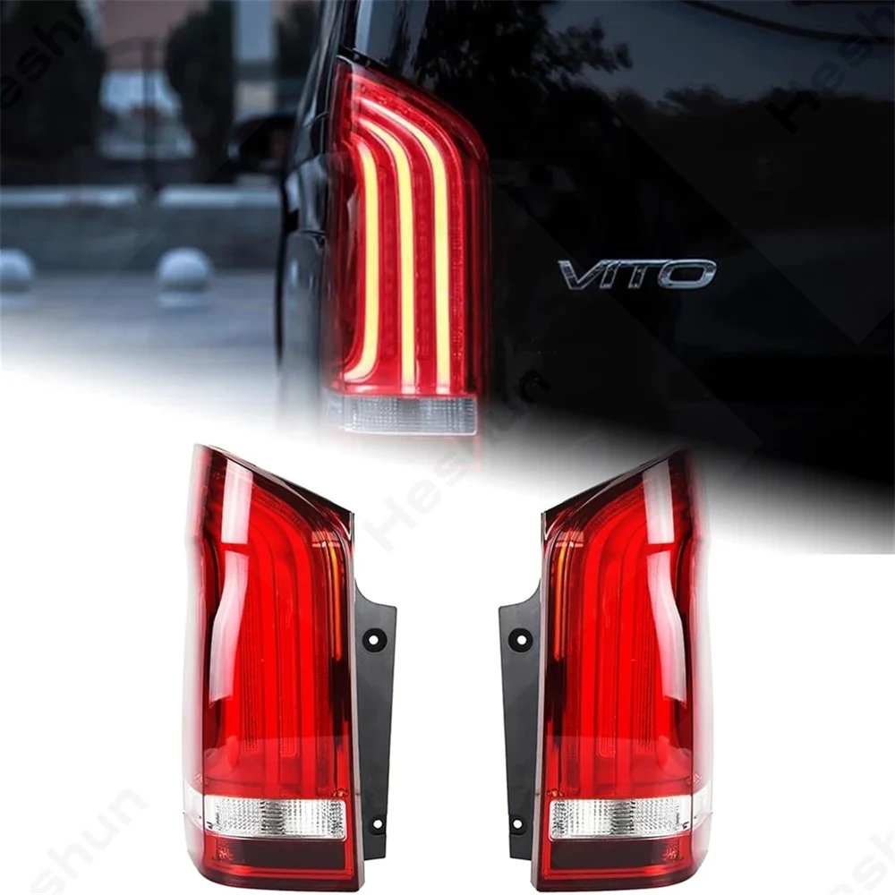 Coppia fanali posteriori per Benz Vito W447 2014 2015 2016 2017 2018 2019 2020- 2022 Fanale posteriore Fanali posteriori a LED Lampade posteriori Lampada freno a LED