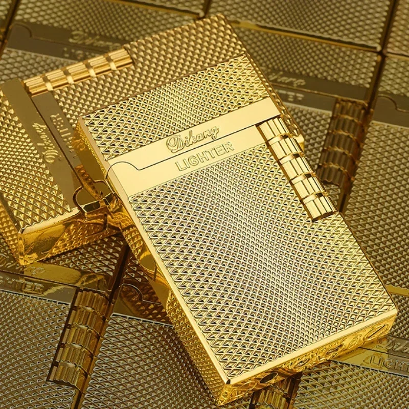 Luxus Metall Gas Feuerzeug Rauchen Zubehör Winddicht Flamme Zigarette Leichter Fackel Butan Inflation Feuerzeuge Cooles Geschenk Für Männer Image