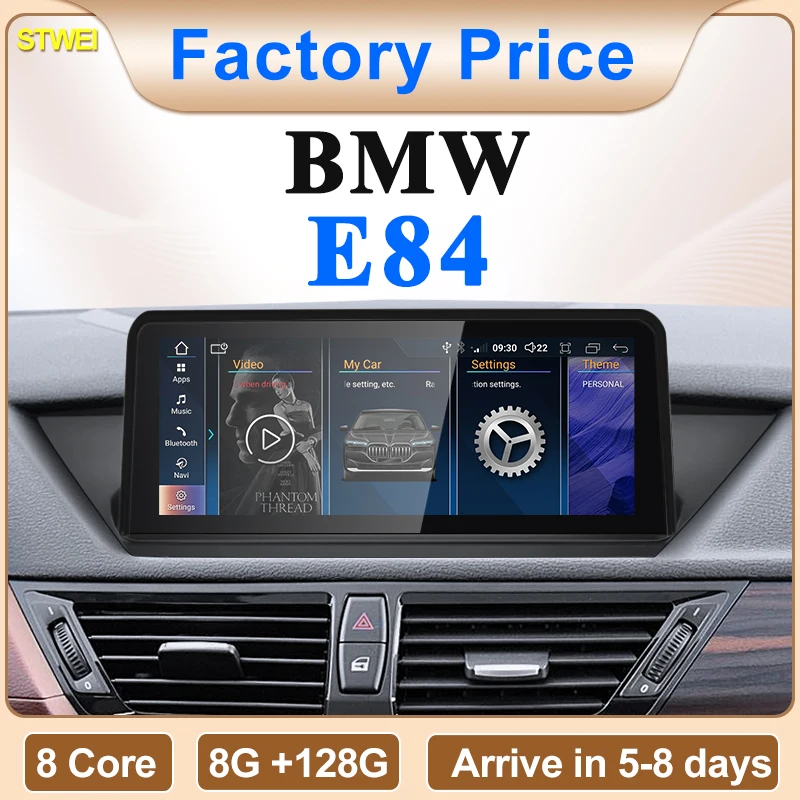 2024 neue ID6 ID7 ID8 UI Android System Drahtlose Carplay AUTO Für BMW X1 E84 2012 2013 jahre GPS NAVI Auto Video Player GPS NAVI