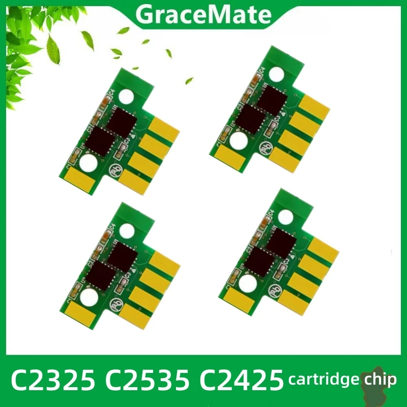 4PCS Toner Chip Weltweit für Lexmark C2325 C2325dw C2535 C2425dw MC2425 MC2640 Laser Patrone Refill Reset Image