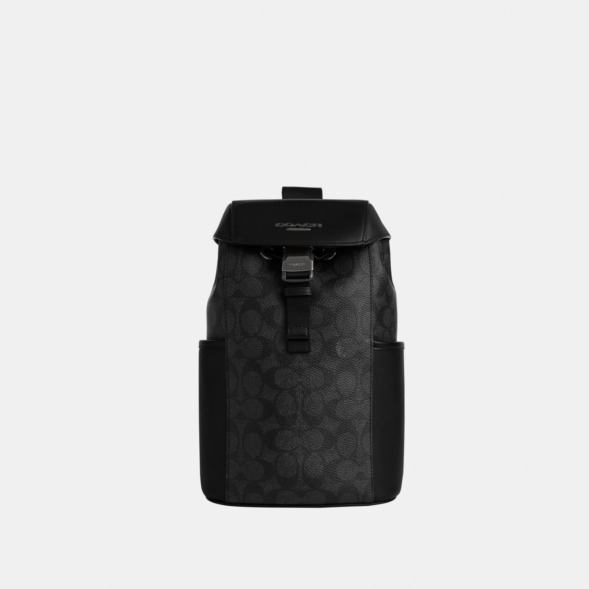 Coach Mens Racer Pack in Signature - Charcoal - One Size | Coach Sale | Discount Designer Brands