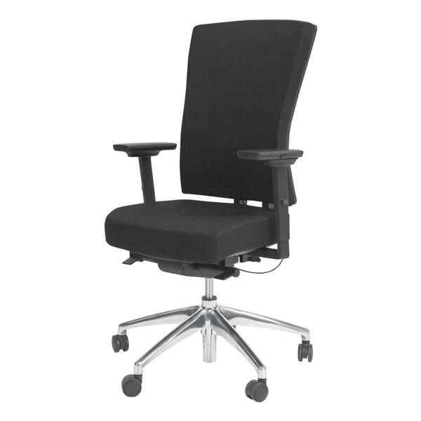 Schaffenburg Bürostuhl »Serie 400-NPR« mit Armlehnen Fußkreuz chromfarben silber