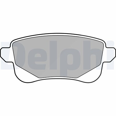 Delphi Bremsbeläge hinten (Satz) [Hersteller-Nr. LP3140] für Renault Image