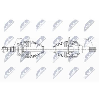 Nty Antriebswelle [Hersteller-Nr. NPW-ME-162] für Mercedes-Benz Image