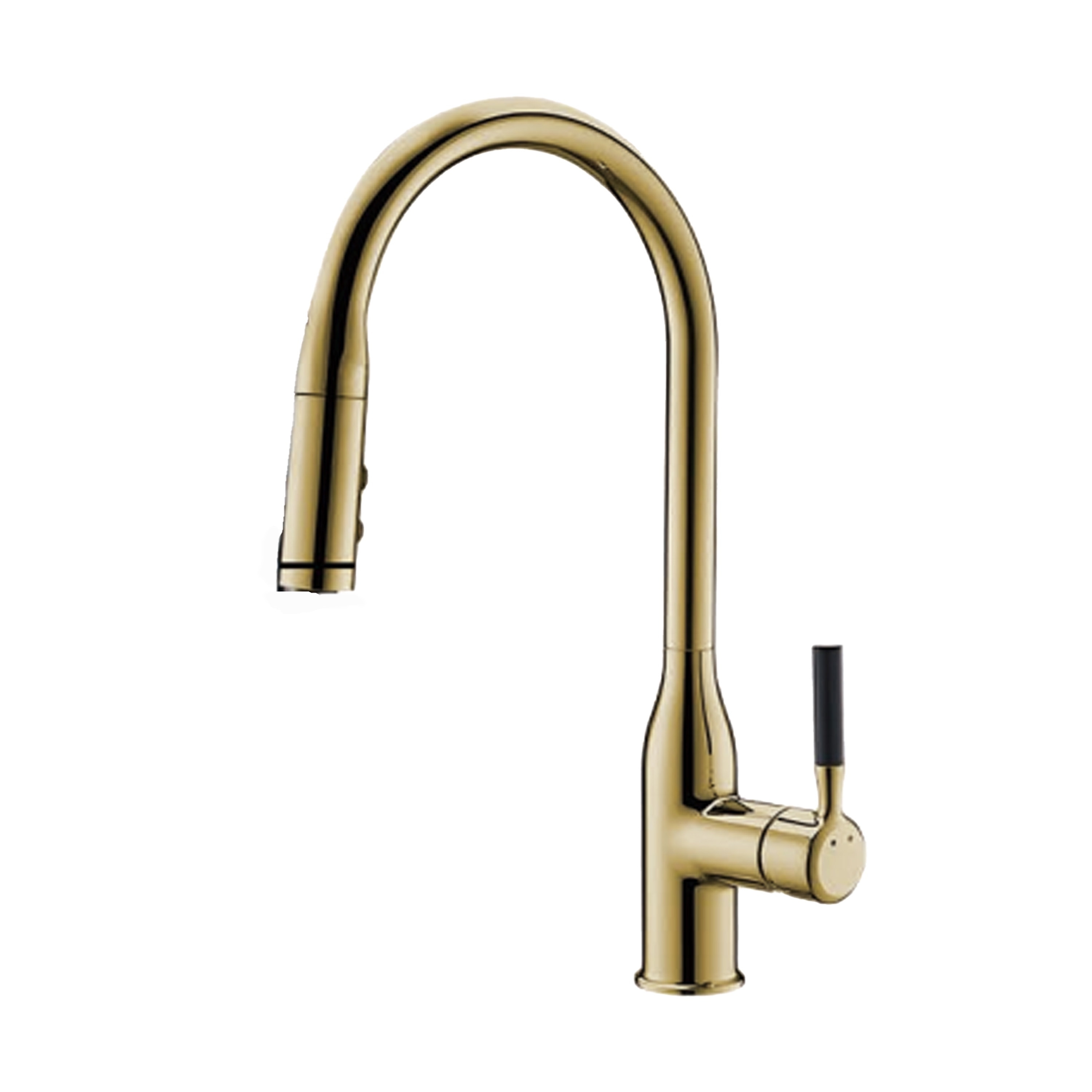 CB HOME Gold/Black/Sliver Kitchen Faucet, 17'' Kitchen Sink Faucet, Faucet for Kitchen Sink with Pull Down Sprayer, Two Function